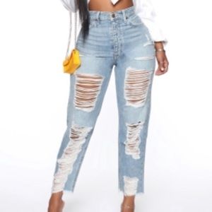 Fashion Nova Ripped Jeans